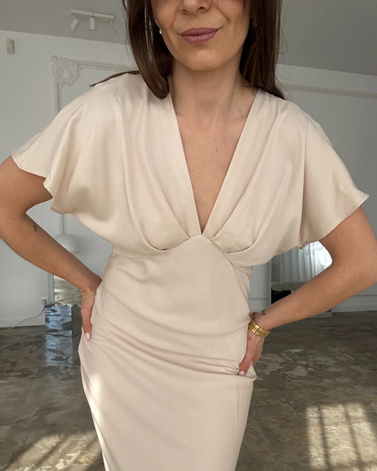 Sukienka Eteral pearl beige