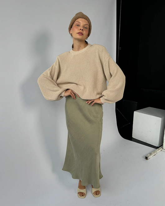 Spódnica Melody midi olive