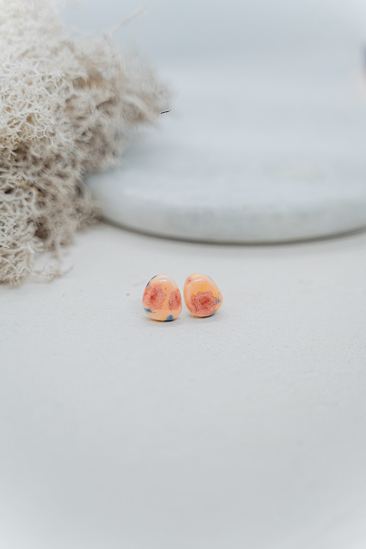 Kolczyki porcelanowe PEBBLE