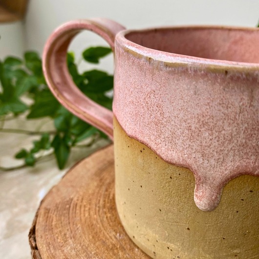 Kubek duży - pudrowy róż