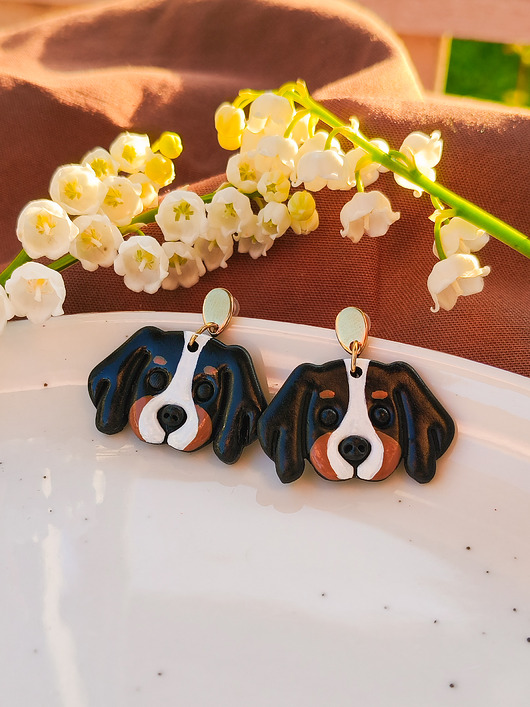 Kolczyki pieski, appenzeller, Entlebucher, greater swiss mountain dog