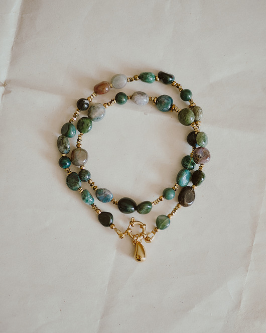 Conifer, naszyjnik z agatu indyjskiego