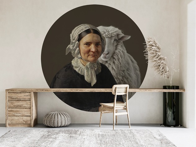 Mural DOTS Pasterka- okrągła dekoracja ścienna