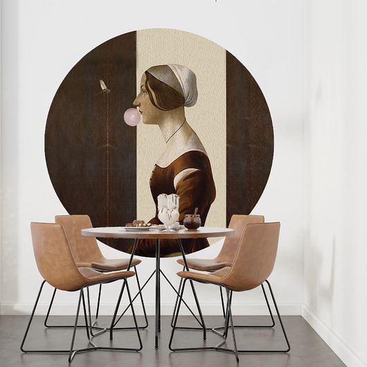 Mural DOTS Służebnica- okrągła dekoracja ścienna