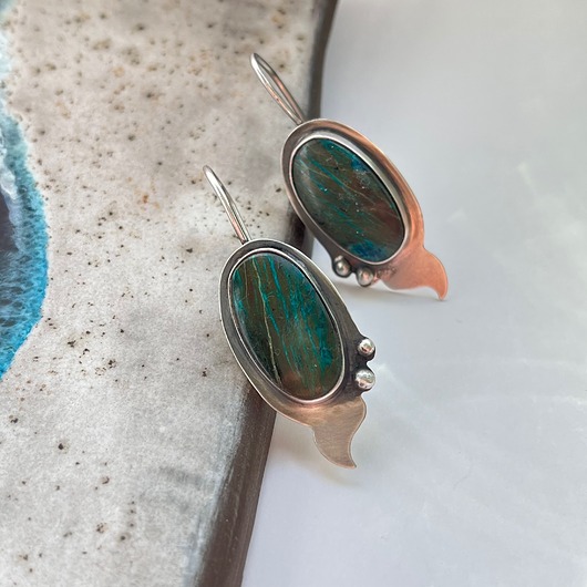 Stylowe z chryzokolą