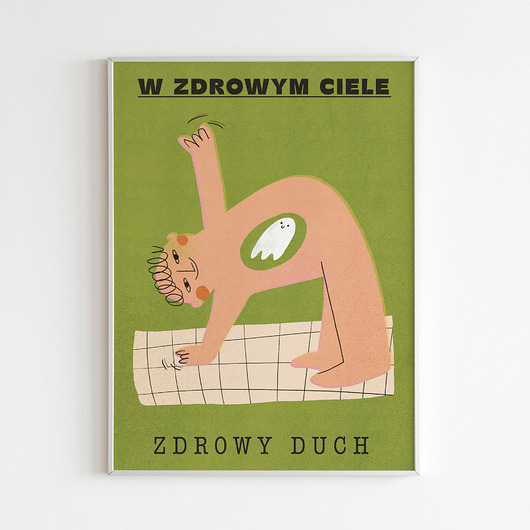 Plakat W zdrowym ciele zdrowy duch