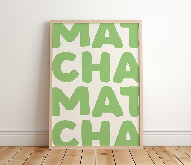 Plakat Matcha Matcha Zielona Moc