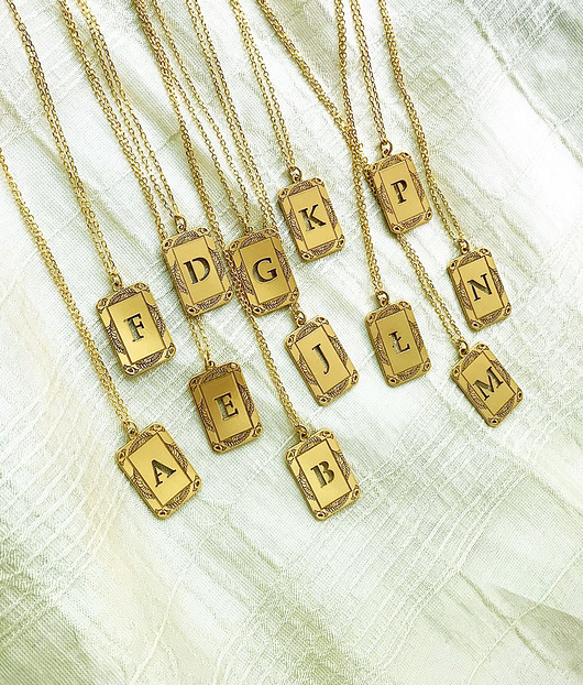 Naszyjnik Boheme -literka- wisior- alfabet