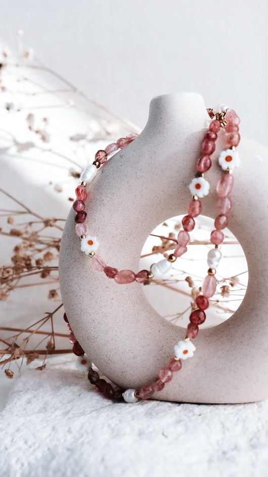Naszyjnik Truskawkowy