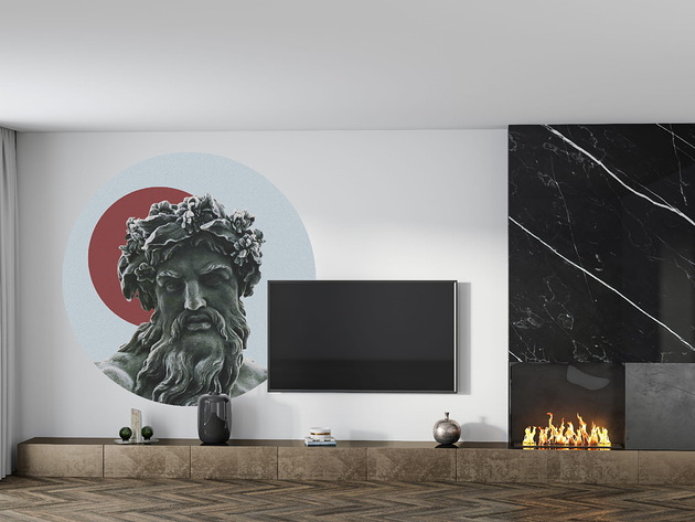 Mural DOTS ZEUS- okrągła dekoracja ścienna