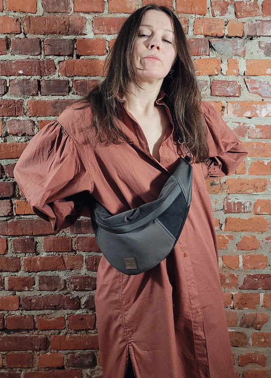 Nerka Haru taupe ekoskóra mix vegan