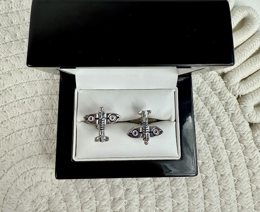 SPINKI DO MANKIETÓW koszuli mankietu samolot pilot