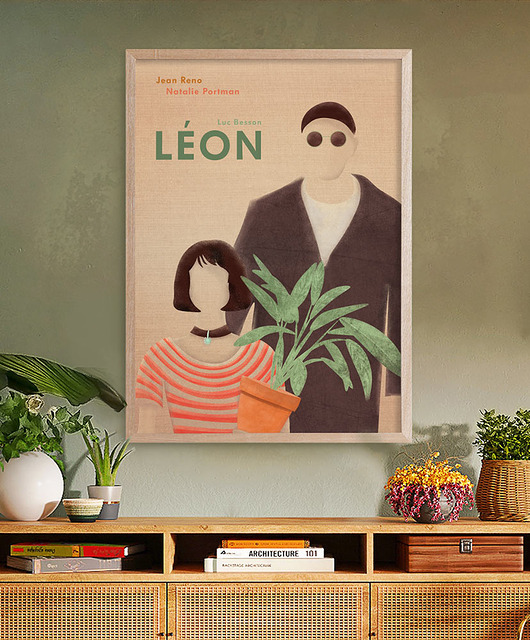 Plakat Leon zawodowiec - fine art