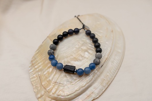 Bransoletka Męska Turmalin Noc Kairu Awenturyn