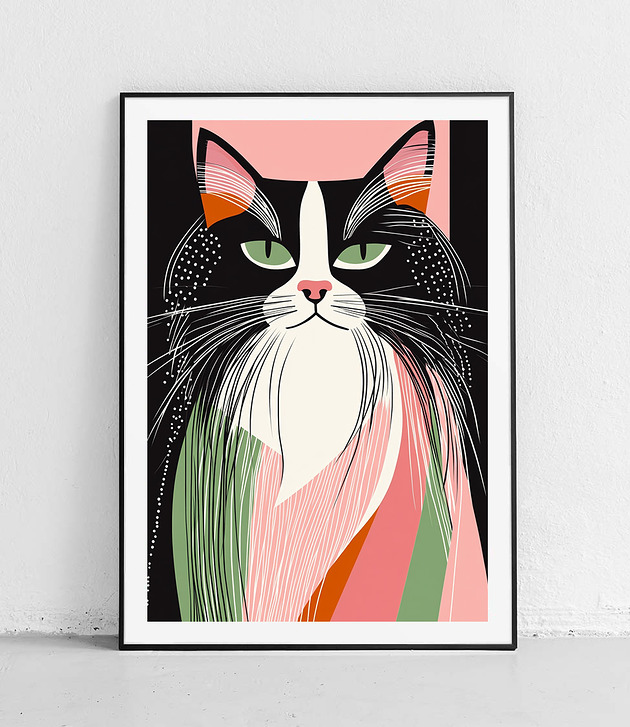 Plakat - Kot o Zielonych Oczach
