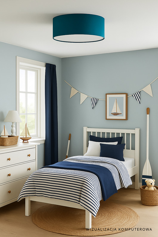 Dziecięca lampa sufitowa w stylu marynistycznym DUBAJ fi 40 cm