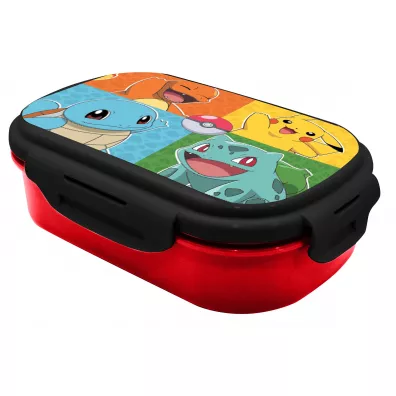 Pudełko śniadaniowe Pokemon ze sztućcami PK00030