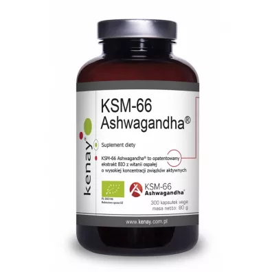 Kenay EKO Ashwagandha KSM-66 suplement diety 300 kaps.