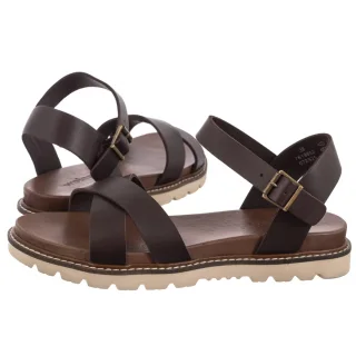 Sandały Brązowe 76196-52 (WO283-b) Wojas