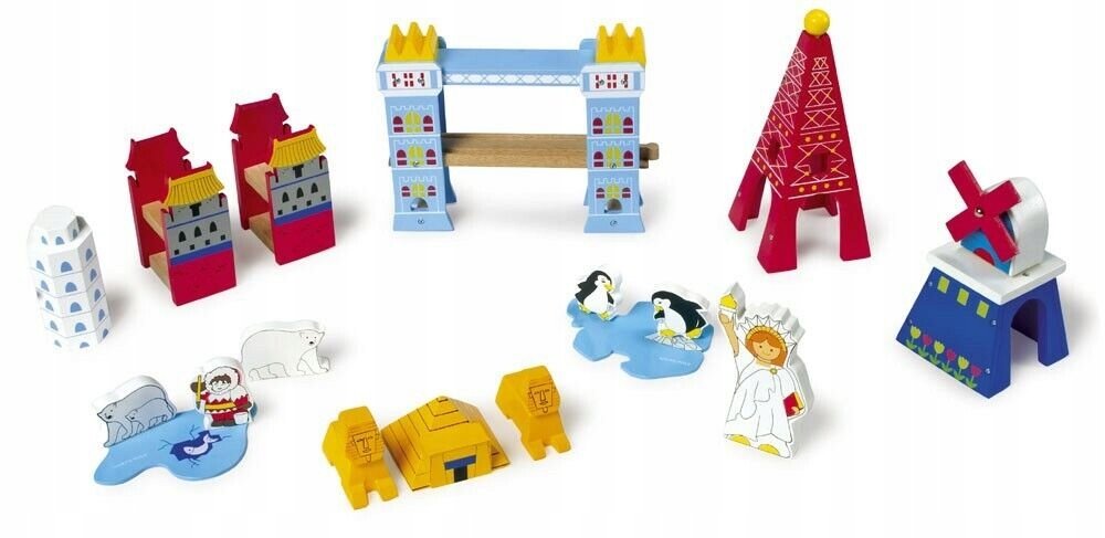 Podróż Dookoła Świata Drewniane Figurki Small Foot