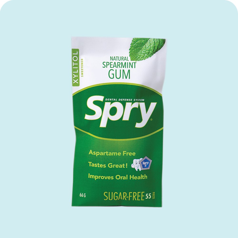 Guma do żucia Spry 55 szt. smak M. Kędzierzawa