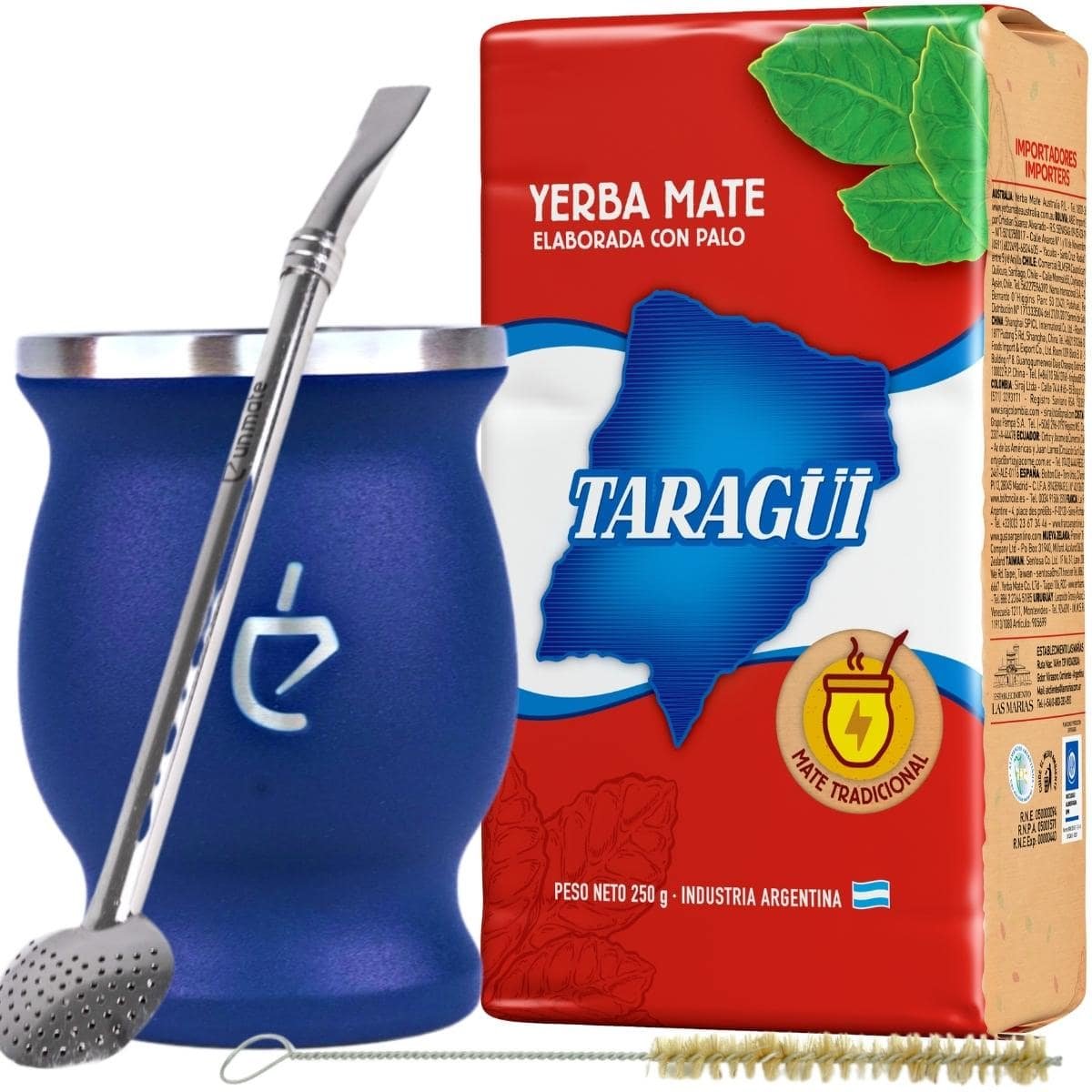Zestaw Do Yerba Mate Od Un Mate Taragui, Matero + Bombilla + Yerba