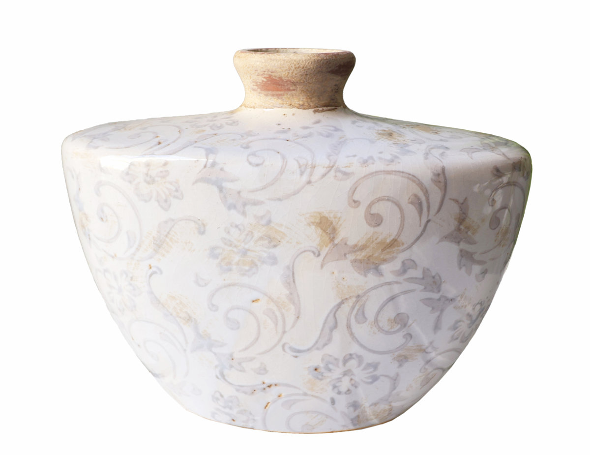 Dekoracyjny wazon ceramiczny 19 x 22 x 12 cm