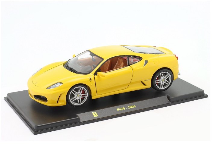 Atlas Ferrari F430 2004 Yellow 1:24 Col058
