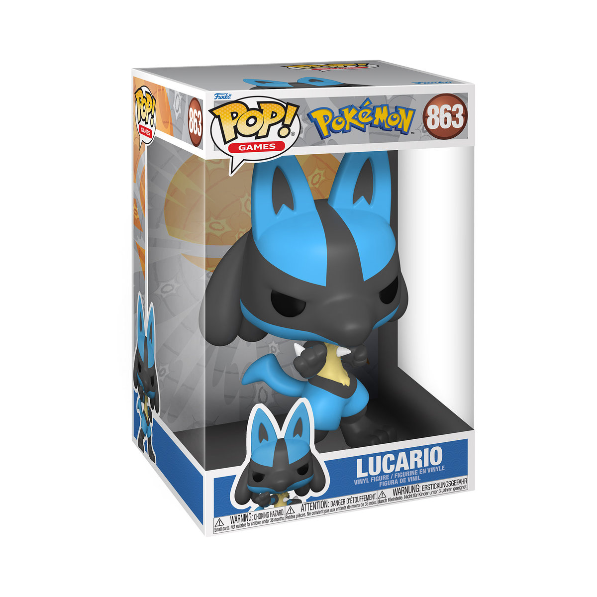 Funko POP!, figurka kolekcjonerska, Jumbo: Pokemon - Lucario(EMEA)