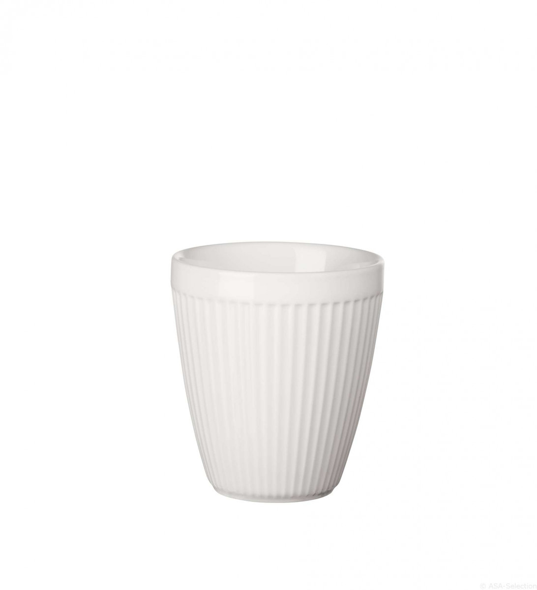 ASA Kubek termiczny thermo mug striped 200ml biały
