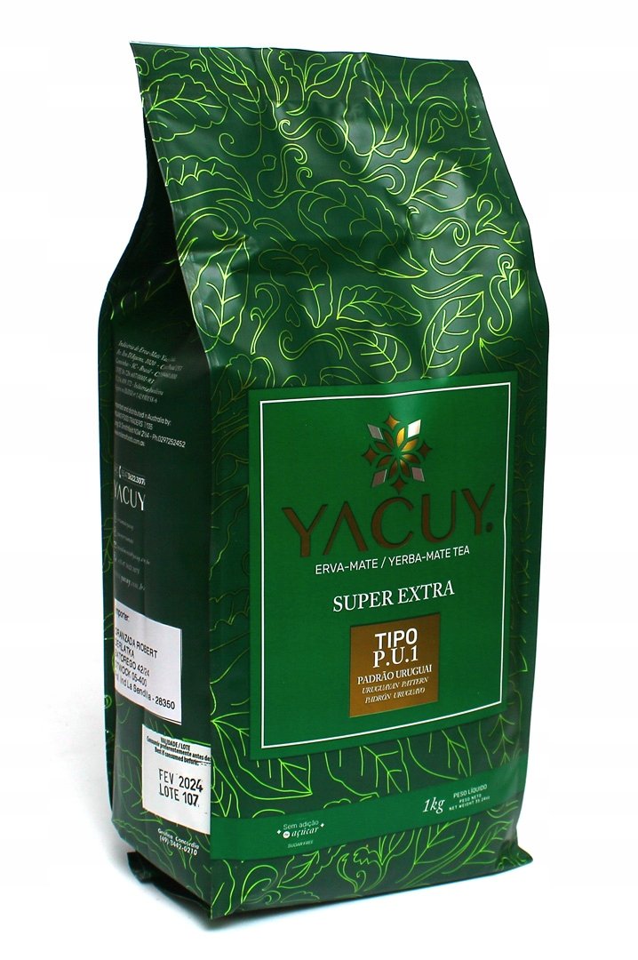 Yerba mate YACUY Tipo PU1 bardzo drobno mielona do Chimarrao 1000 g