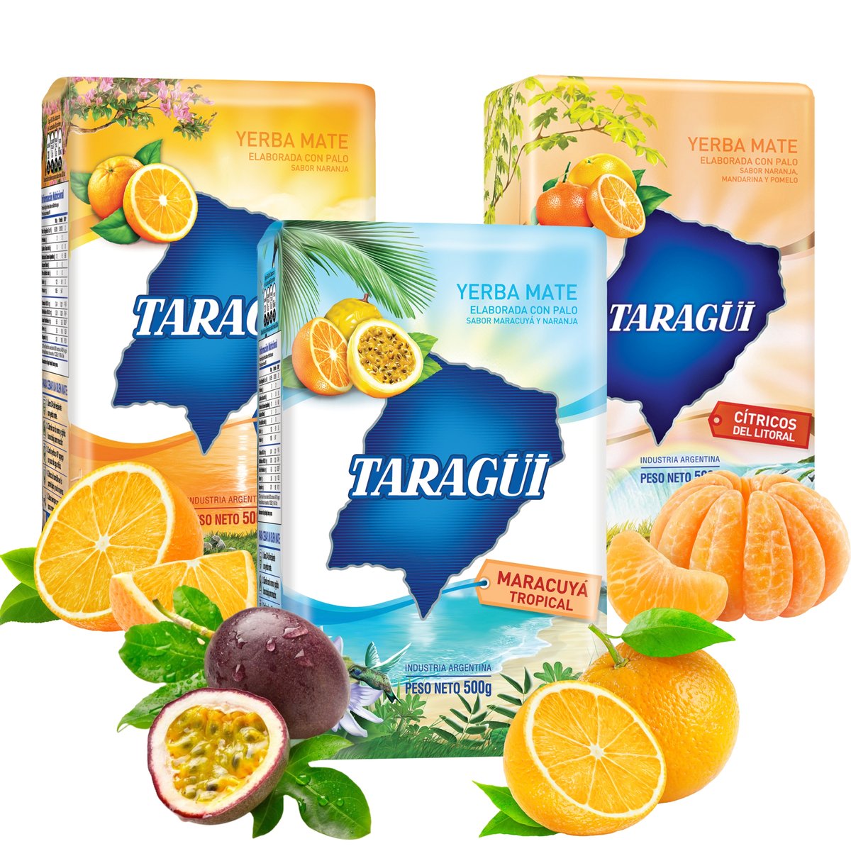 Zestaw Yerba Mate Taragui Owocowa Terere 3x500g