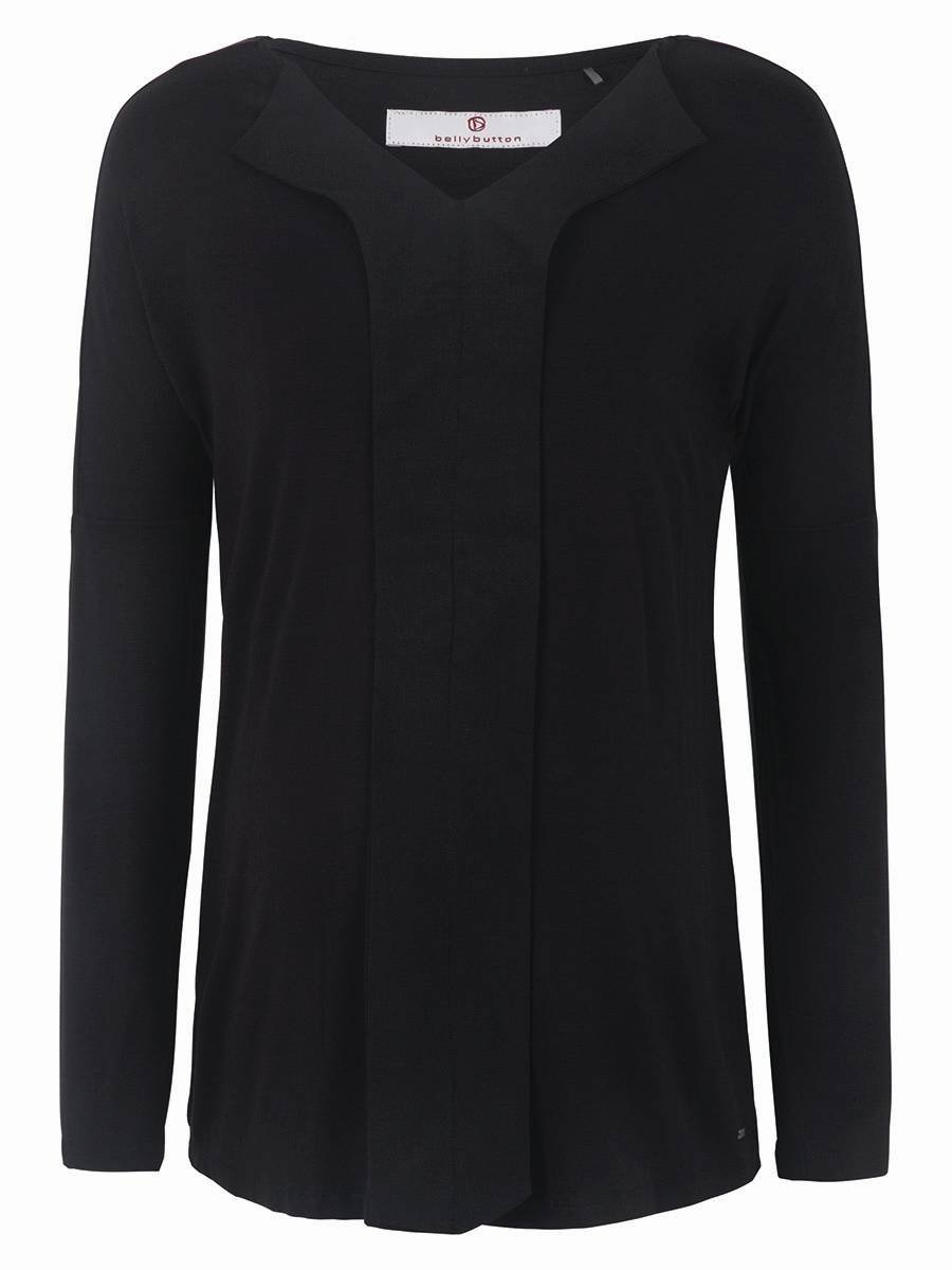 Damska bluzka ciążowa z długim rękawem czarna Bellybutton Maternity, r.XL