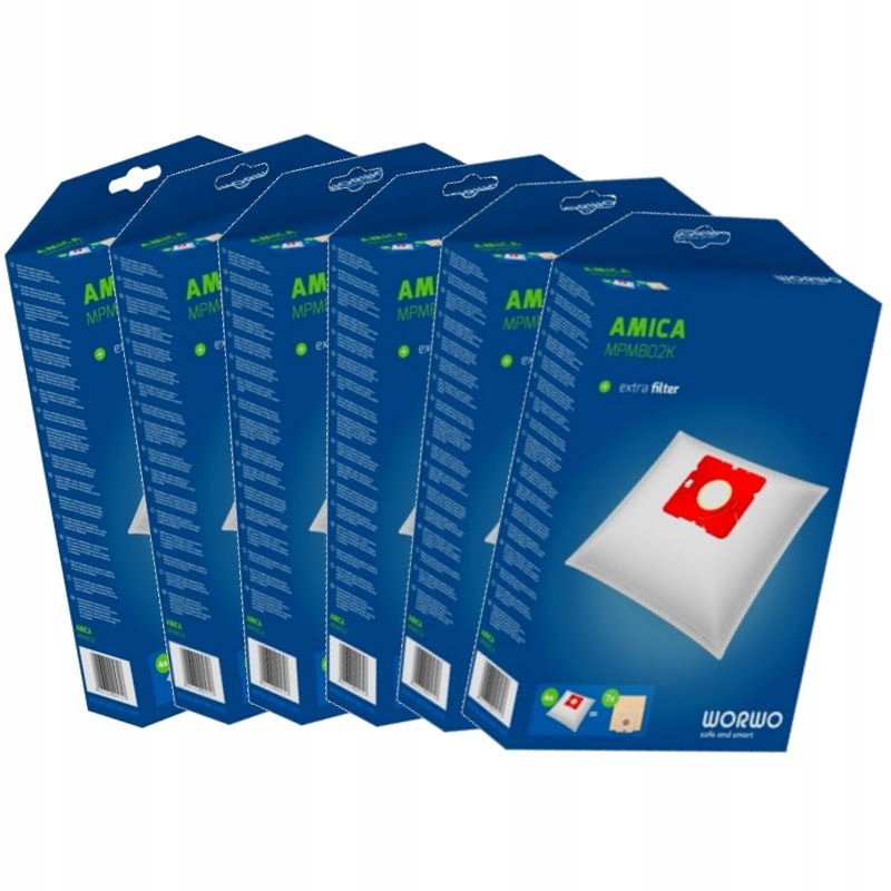 MPMB02 Worki do odkurzacza Amica Zelmer Beko Opakowanie Zbiorcze 24 sztuki