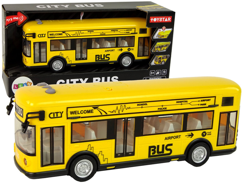 DLA NAJMŁODSZYCH AUTOBUS MIEJSKI Z NAPĘDEM ŻÓŁTY