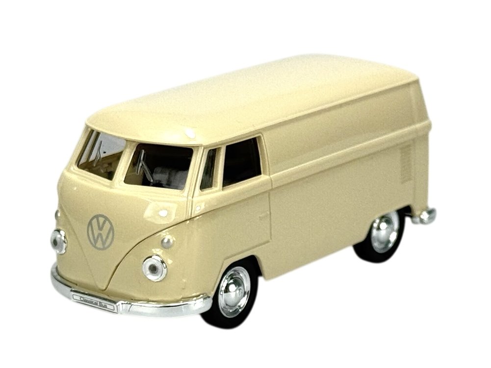 WELLY 1963 VW VOLKSWAGEN TRANSPORTER T1 BUS BEŻOWY 1:34 SAMOCHÓD NOWY METALOWY MODEL