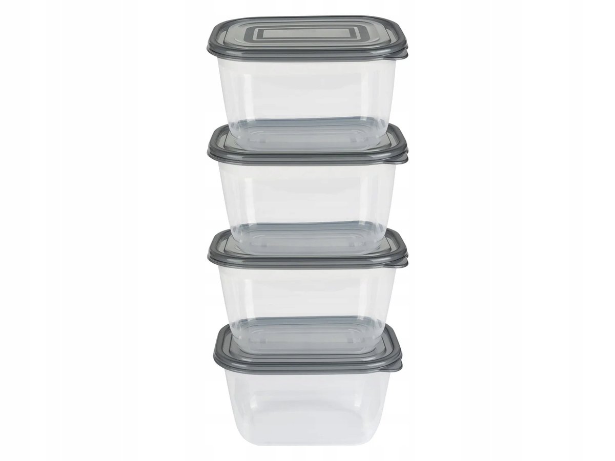 Ernesto Pojemniki Do Przechowywania Żywności, 1 L - 4 Szt.