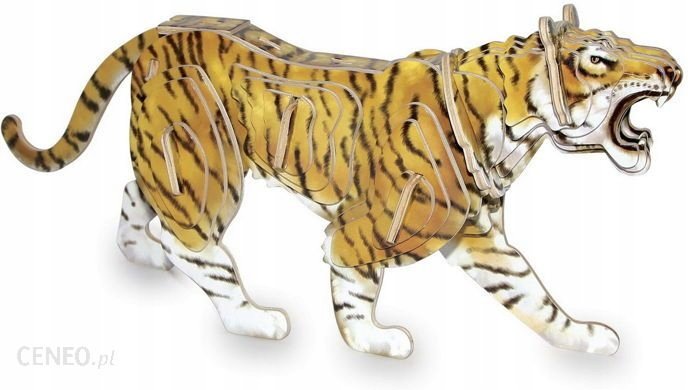 Puzzle 3D Tygrys Tarantula Stegozaur Zestaw