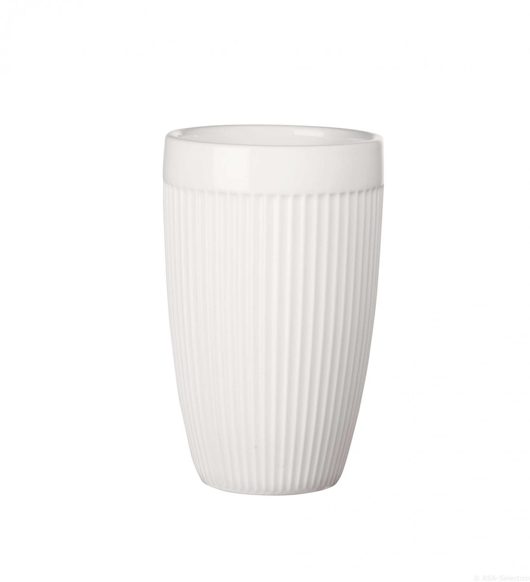 ASA Kubek termiczny thermo to go striped 350ml biały