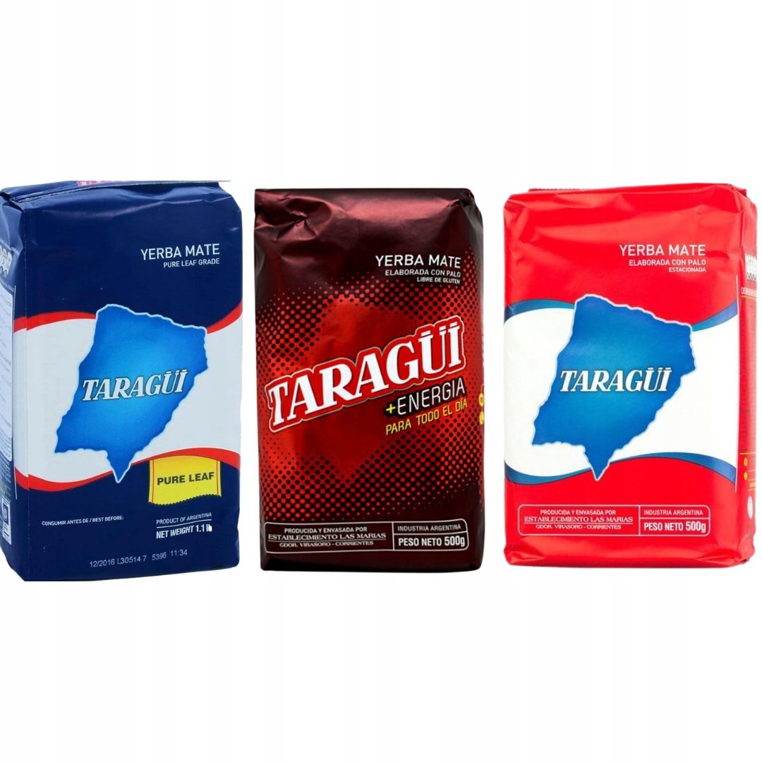 Zestaw Yerba Mate Taragui 3x500g 1,5kg - Mix Smaków
