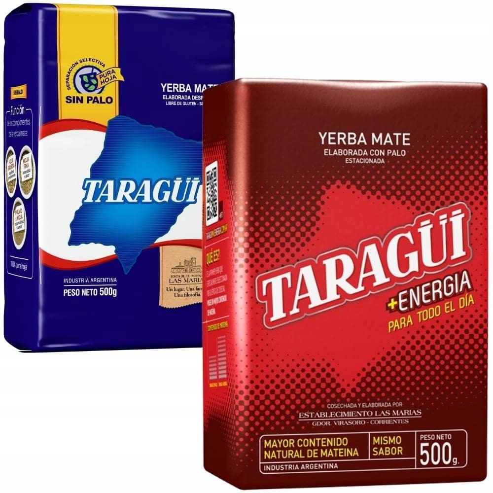 Zestaw Yerba Mate Taragui Mocy Mas Energia 1kg