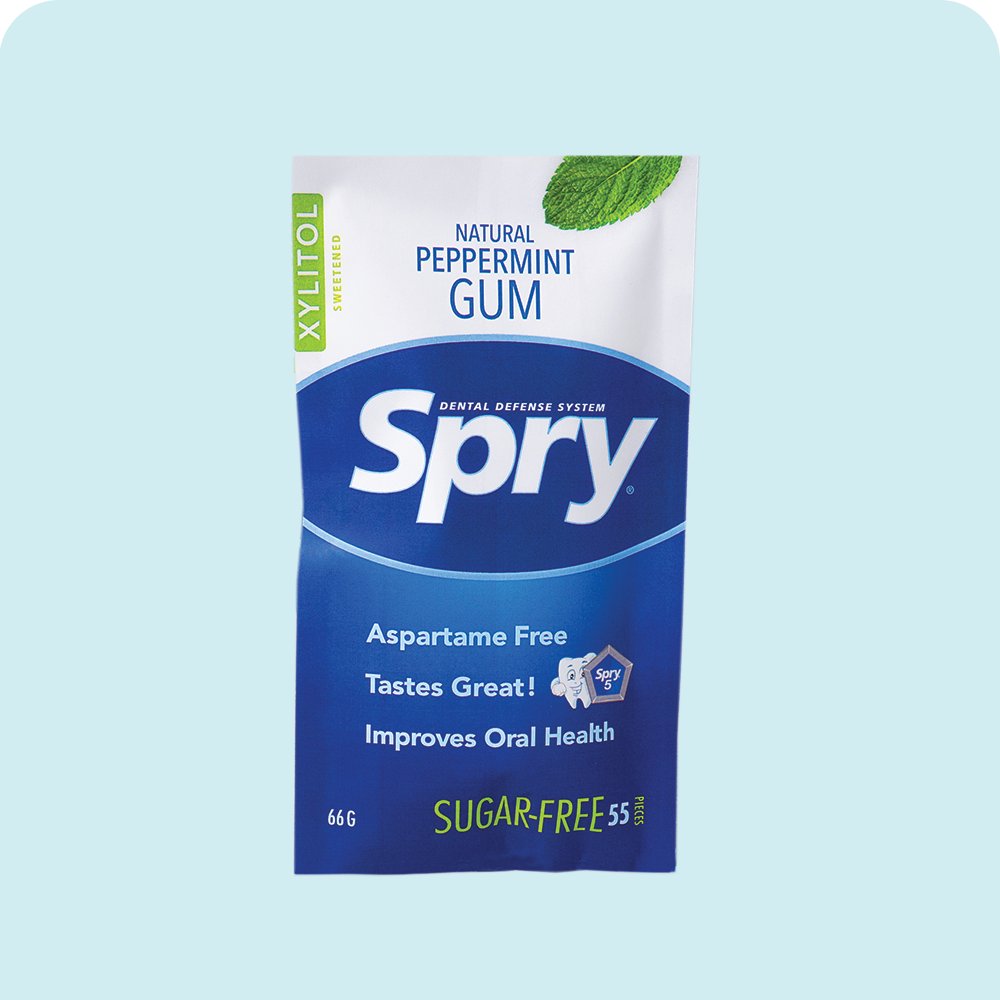 Guma do żucia Spry 55 szt. smak M. Pieprzowa