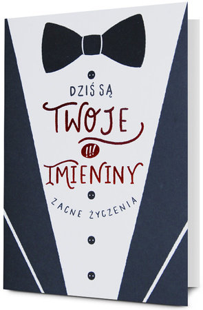 Kartka na Imieniny dla eleganckiego mężczyzny HM3020