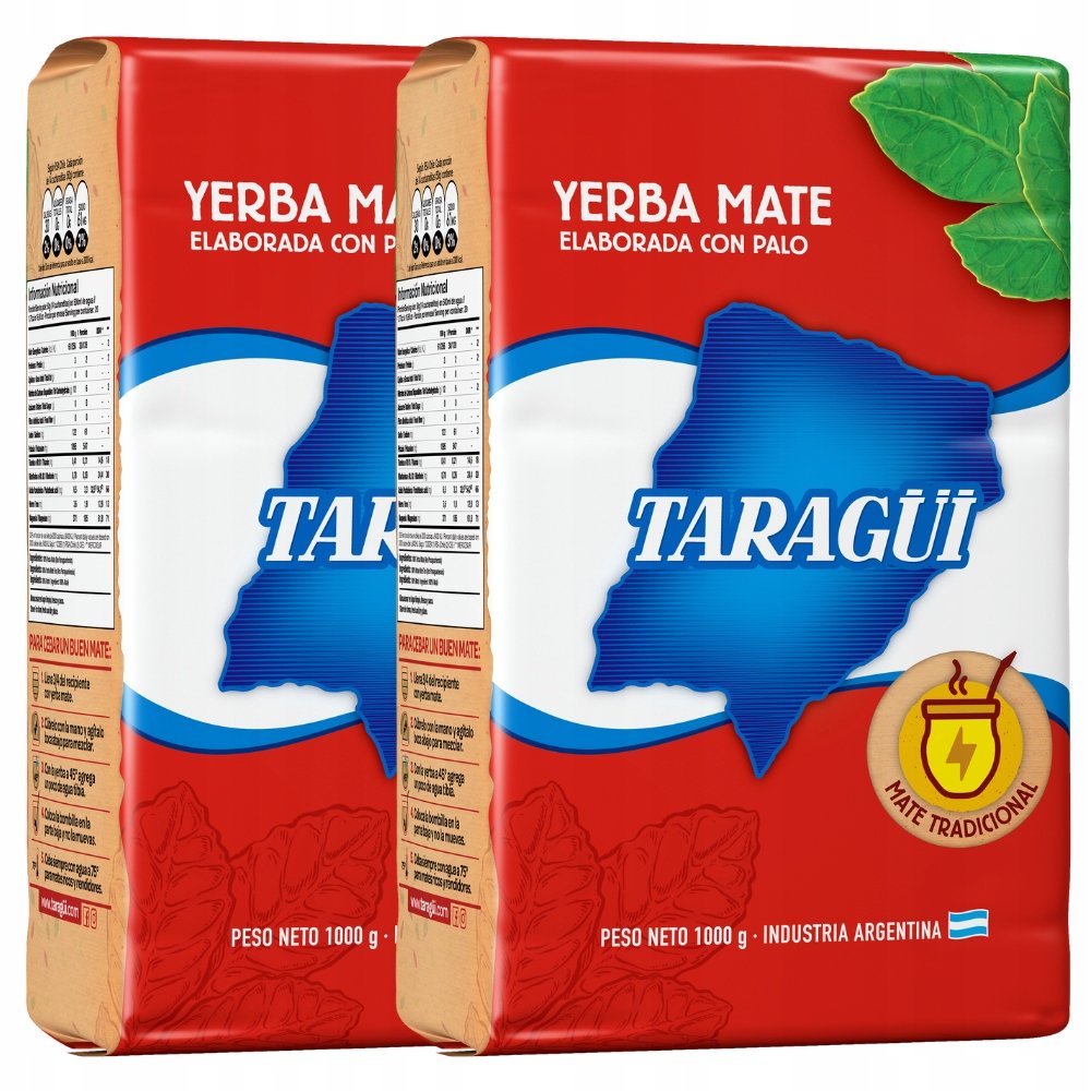 Zestaw Yerba Mate TARAGUI con palo tradicional 2kg