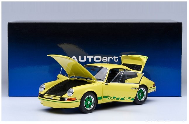 Autoart Porsche 911 Carrera Rs 2.7 Yellow Green 1:18 78033