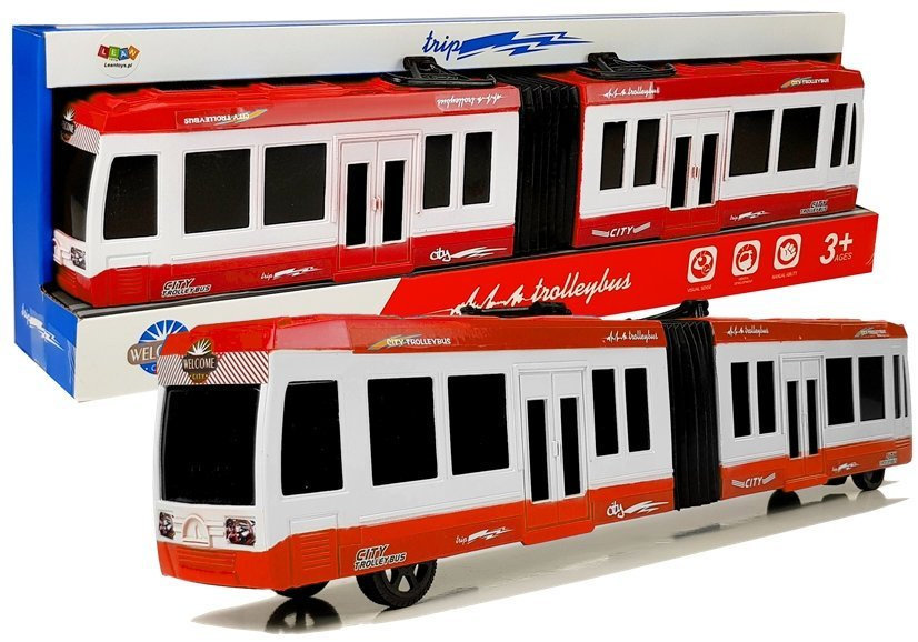 DLA NAJMŁODSZYCH AUTOBUS Z NAPĘDEM FRYKCYJNYM CZERWONY