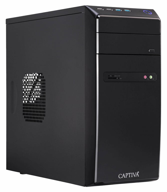 CAPTIVA 90317 komputer osobisty/workstation Intel® Core™ i5 i5-12400 16 GB DDR4-SDRAM 500 GB SSD Windows 11 Home PC Czarny