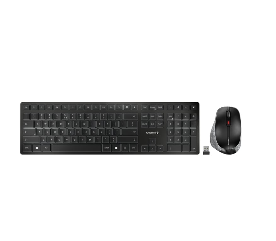 CHERRY DW 9500 SLIM Wireless Skandynawia Czarny, Szary JD-9500PN-2