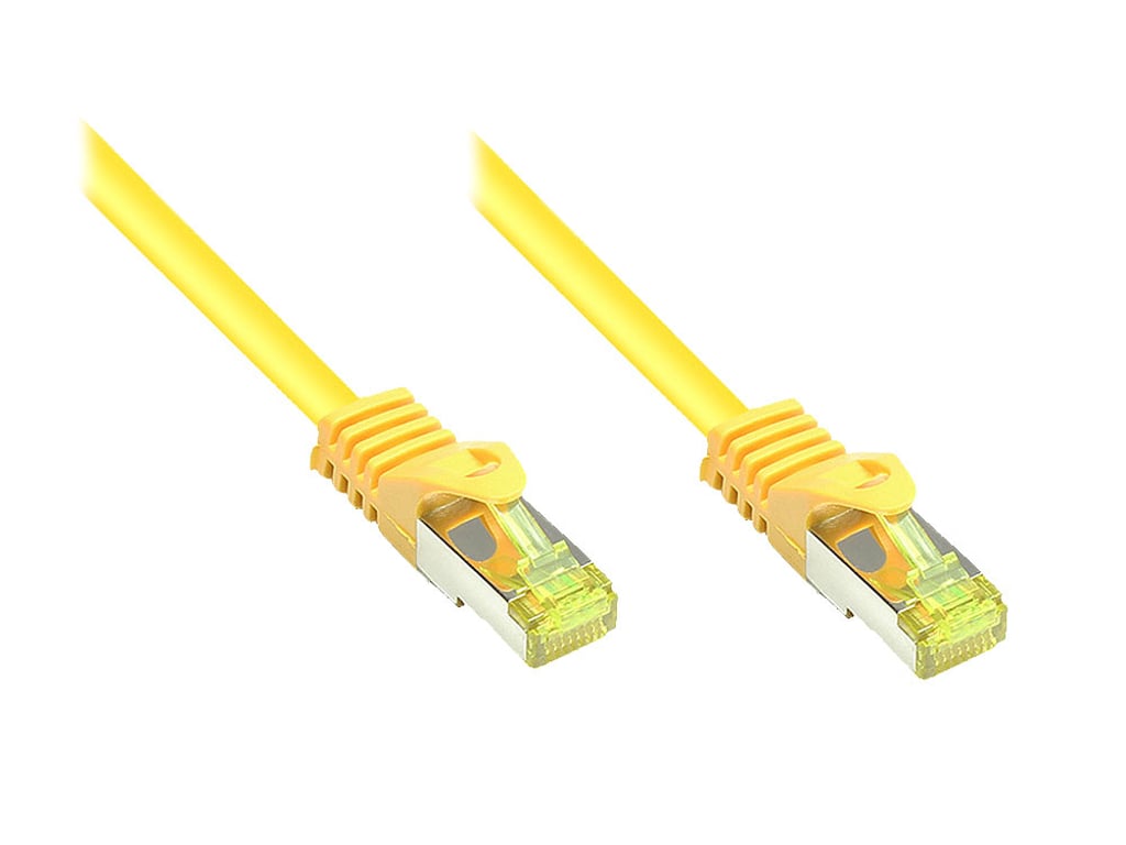 Alcasa 0.15m Cat7 RJ-45 kabel sieciowy Żółty 0,15 m S/FTP (S-STP) 8070R-002Y
