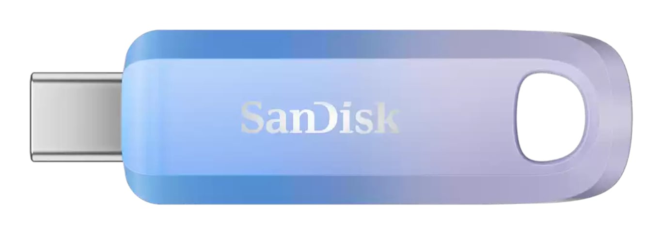 SanDisk Creator pamięć USB 256 GB USB Type-C 3.2 Gen 1 (3.1 Gen 1) Niebieski, Liliowy SDCZ75C-256G-G46